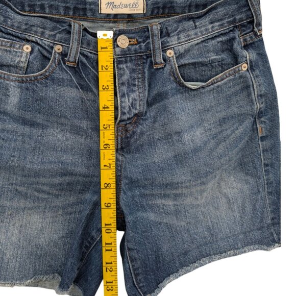 Madewell Cutoff Jean Shorts Womens Blue 100% Cotton Button Fly Denim Size 26 - Picture 9 of 10